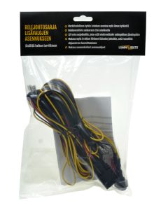 Relejohtosarja kahdelle lisävalolle AMP2