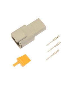 Deutsch DTM 3-pin. 0,5mm2 liitinsarja uros/naaras