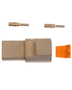 Deutsch DTP 2-pin. 2-3mm2 liitinsarja uros/naaras