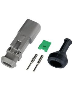 Deutsch DT 2-pin. 0,5 - 1,5mm2 liitinsarja uros/naaras