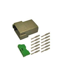 Deutsch DT 12-pin. 0,5 - 1,5mm2 liitinsarja uros/naaras