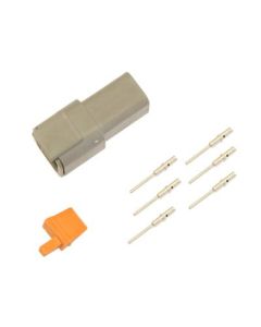 Deutsch DTM 6-pin. 0,5mm2 liitinsarja uros/naaras