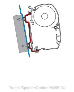 Fiamma markiisin adapteri F45 Ford Transit >7/06