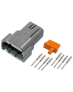 Deutsch DTM 8-pin. 0,5mm2 liitinsarja uros/naaras