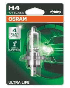Osram H4 Ultra Life -polttimo, 4 vuoden takuu, 1 kpl