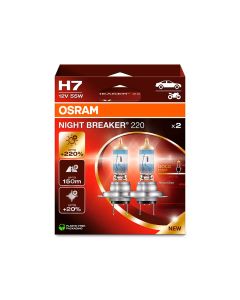 H7 Osram Night Breaker 220 halogen-polttimopari