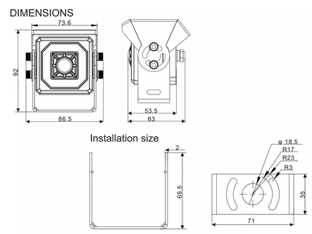 Full HD Heavy Duty kamera RST - Peruutuskamerat - 8020120010 - 2