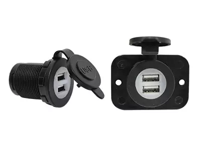 USB-pistorasia, 2 x USB-portti. 12/24V - Muut akut ja laturit - 4080130170 - 1
