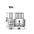 Euro-connector 16mm²/80A, uros - Trukkiliittimet - 3050120790 - 2