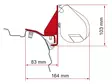 Fiamma markiisin adapteri F45 VW T5/T6/T6.1 - Tarvikkeet - 8020112570 - 2