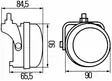 Hella LED-päivävalosarja, pyöreä 90mm, 9-33V - Päiväajovalot - 3040120110 - 2