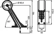 LED-äärivalo, kumivarsi 60°, pysty - Led-äärivalot kumivarrella - 4040112310 - 2