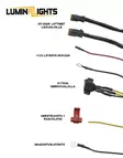 Relejohtosarja kahdelle lisävalolle DT2-liittimillä, LuminaLights - Relejohtosarjat - 3050120000 - 2