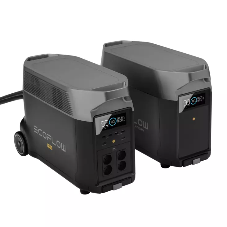 EcoFlow DELTA Pro + 1kpl lisäakku - Virta-asemat lisäakuilla - 8020107580 - 1