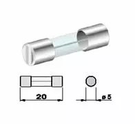 Lasiputkisulake 5 x 20mm, 10kpl - Sulakkeet ja sulakerasiat - 3050120550 - 1