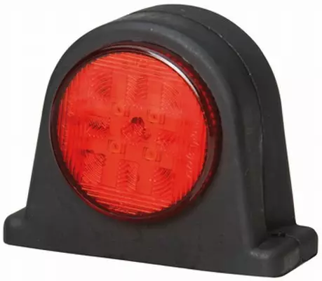 LED-äärivalo, kumijalka, Hella Valuefit, Punainen/Kirkas - Led-äärivalot kumivarrella - 4040112360 - 1