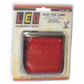 LED-takavalo 12/24V, jarru-, parkkivalo, 100 x 100mm - Led-takavalot - 4030120240 - 1