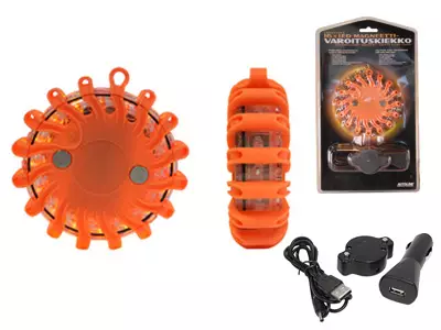 LED-valokiekko magneettikiinnityksellä, oranssi - Led-majakat - 4080130060 - 1