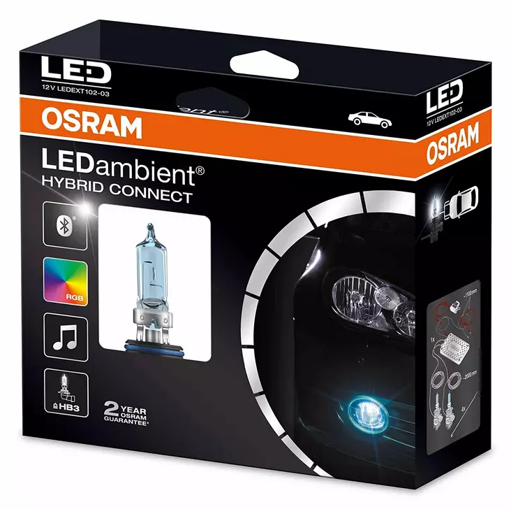 LEDambient RGB sumuvalosarja HB3, Osram - Led-muutossarjat - 1101001670 - 1