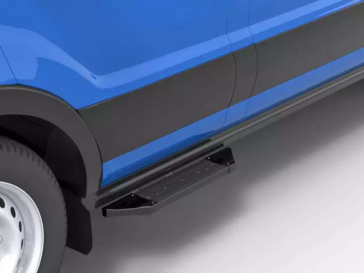 Metec astinlauta musta etuovi l2,l3 problack, Ford Transit 2014- - Kylkiputket pakettiautoon - 8020110720 - 1