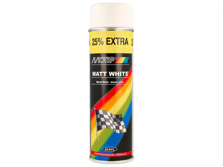 Motip Rallye Valkoinen Matta 500 ml - Automaalit ja -lakat - 8020109690 - 2