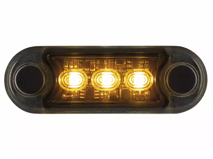 Optibeam Dark Phantom varoitusvalo, keltainen, R65 luokka 1 - Led-tasovilkut ja vilkkulyhdyt - 8020120980 - 1