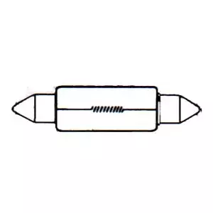 SV8.5 Polttimo 11x41mm 5W, 24V - H2, R2, LUCAS ym. erikoispolttimot - 4060103730 - 2