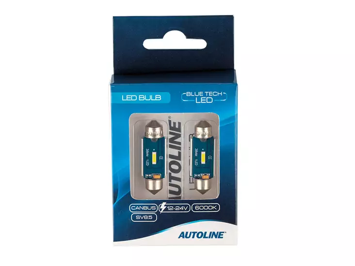 SV8,5 38MM LED-polttimopari, Autoline - Muut LED-polttimot - 8020105310 - 1