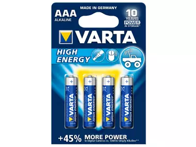 AAA-paristo Varta High Energy, 4kpl - Paristot - 8020103771 - 1