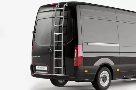 Tikkaat, MB Sprinter 2018-, H1 - Kattotelineet & tikkaat pakettiautoon - 8020102621 - 2