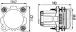 LED-ajovalo,Hella 90mm L4060 - Scania - 3003000551 - 2