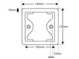 LED-takavalo 12/24V, vilkku, 100x100mm - Led-takavalot - 4030120231 - 2
