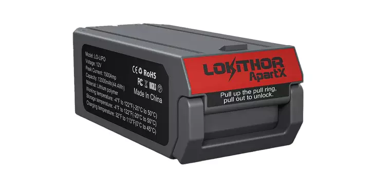 Akku – Lokithor LO-LIPO (ApartX) – 1500A, 12V, LiPo - Starttiboosterit - 8020120511 - 1