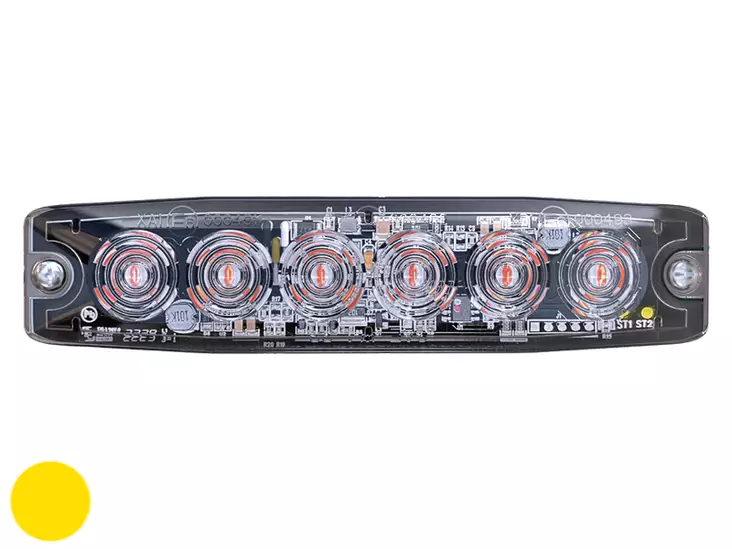 Axixtech LP6 LED-tasovilkku, keltainen - Led-tasovilkut ja vilkkulyhdyt - 8020108961 - 1