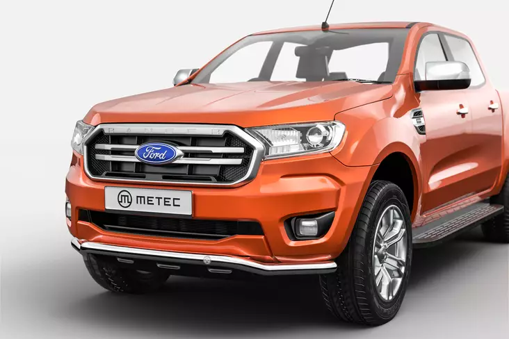 Helmaputki, Ford Ranger 2012-, Ø60mm, Metec - Etuhelmaputket pakettiautoon - 8020102351 - 1