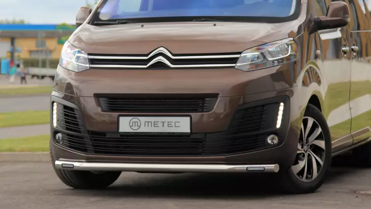 Helmaputki (LED), Citroen Jumpy 2016-, Ø60mm, Metec - Etuhelmaputket pakettiautoon - 8020102541 - 1