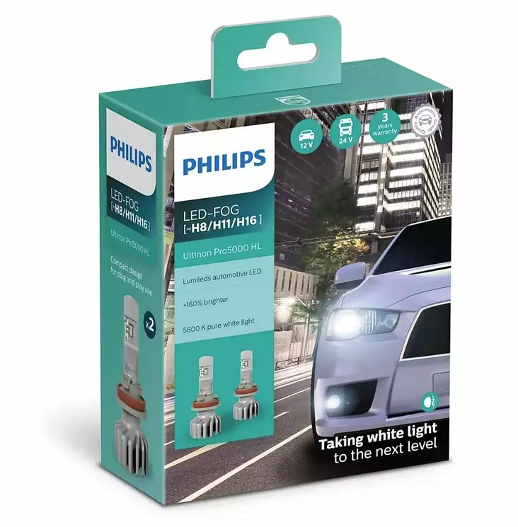 LED-muutossarja H8/H11/H16 Philips Ultinon Pro5000 HL - Led-muutossarjat - 8020103541 - 1