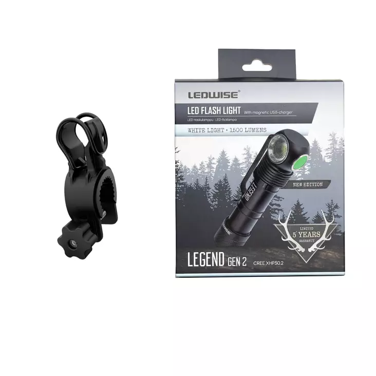 Ledwise Legend Gen2 white pyöräsetti - Polkupyörän etuvalot - 8020107401 - 1