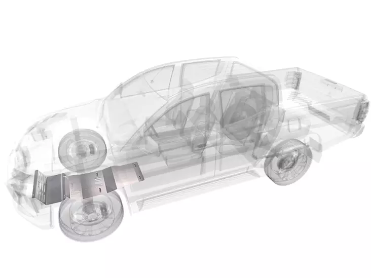 Metec pohjapanssari vaihdelaatikko, Fiat Fullback 16-, Mitsubishi L200 15- - Pohjapanssarit - 8020110691 - 1