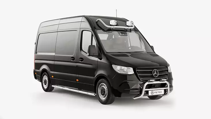 Valorauta MB Sprinter 2018-, ECE-hyväksytty, Metec - Valoraudat pakettiautoon - 8020102071 - 2