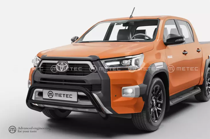 Valorauta musta, Toyota Hilux 2021-, ECE-hyväksytty, Metec - Valoraudat pakettiautoon - 8020104051 - 1