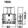 Euro-connector 35mm²/160A, uros - Trukkiliittimet - 3050120792 - 2