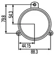Sumuvalo DE 80mm - Sumuvalot - 3001000052 - 2