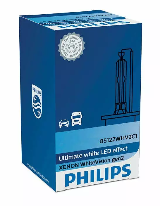 D1S Philips White Vision Gen2 xenon-polttimo - D1S ja D1R - 1040700202 - 1