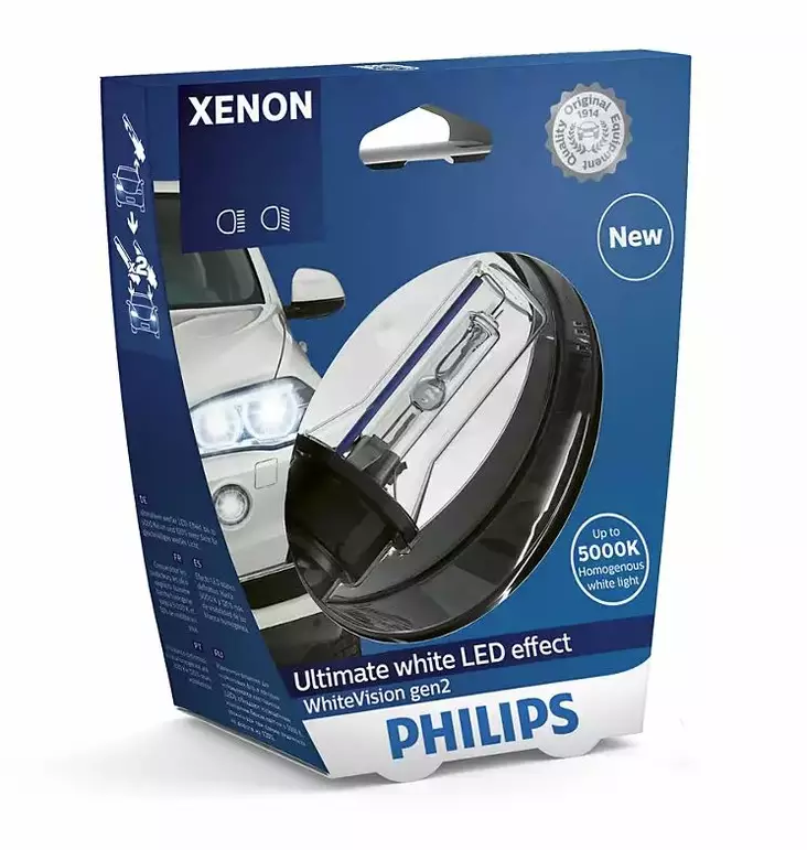 D2R Philips White Vision Gen2 - D2R ja D2S - 8020101882 - 1