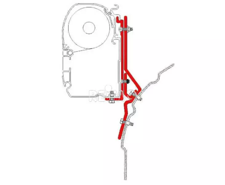 Fiamma markiisin adapteri F45 Trafic/Vivaro - Tarvikkeet - 8020112462 - 1