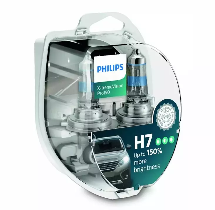 H7 Philips X-tremeVision Pro150 polttimopari +150% - H7 Halogen-polttimot - 8020103512 - 1