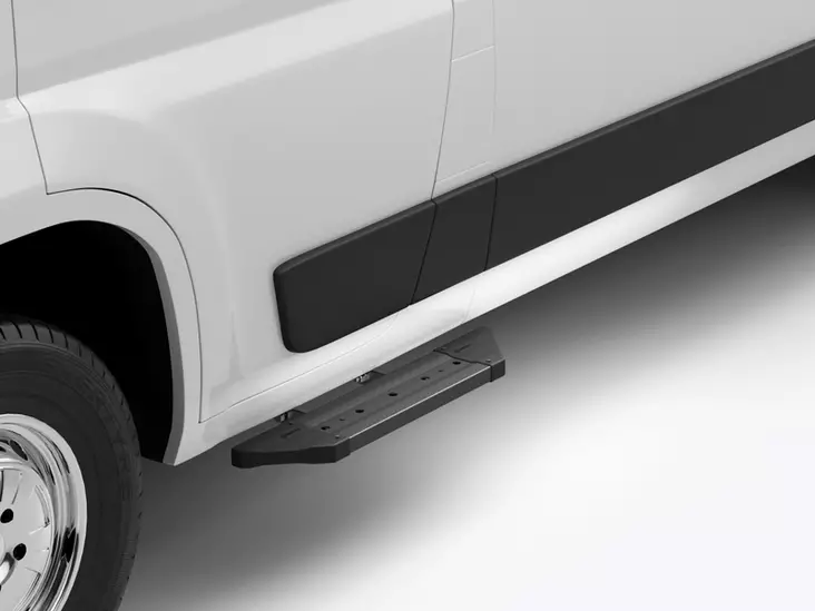 Metec astinlauta musta eteen, Jumper, Ducato, Boxer 07-, Movano 22- - Kylkiputket pakettiautoon - 8020110692 - 1