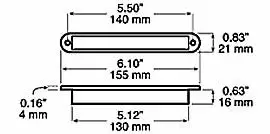 LED-sisävalo 155mm 16x LED - Sisävalot - 4020020013 - 2