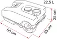 23 l harmaavesisäiliö pyörillä - Vesikanisterit - 8020112393 - 2